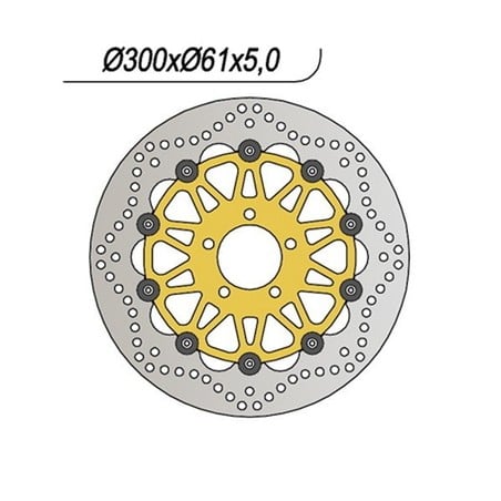 750 FRONT BRAKE DISC DX-SX Kawasaki GPZ E 1995+ NG