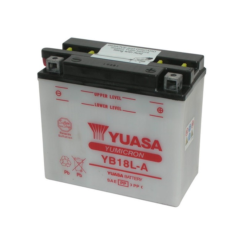 YB18L-A BATTERIA Kawasaki KZ LTD Shaft 1983+ YUASA