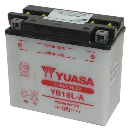 YB18L-A BATTERIA Kawasaki KZ LTD Shaft 1983+ YUASA