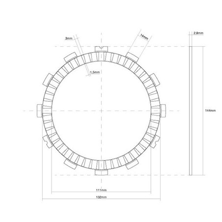 741137 CLUTCH SINGLE DISC GASKET Kawasaki Ninja SX SE 2025+ FCC