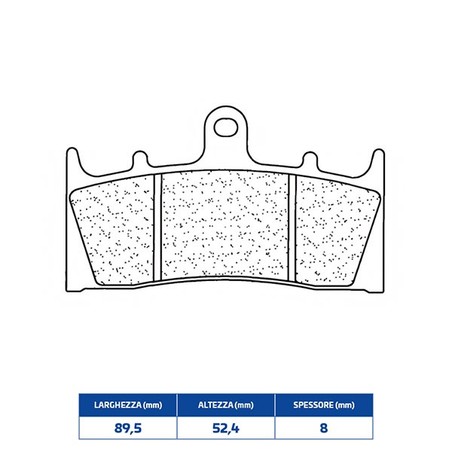 2255A3+ PLAQUETTE DE FREIN AVANT DX-SX 2255A3+ Kawasaki ZRX D 1997+ CL BRAKES