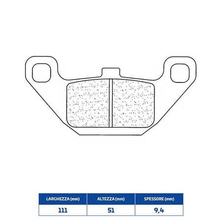 2285S4 PLAQUETTE DE FREIN ARRIERE 2285S4 Kawasaki D2 1996+ CL BRAKES