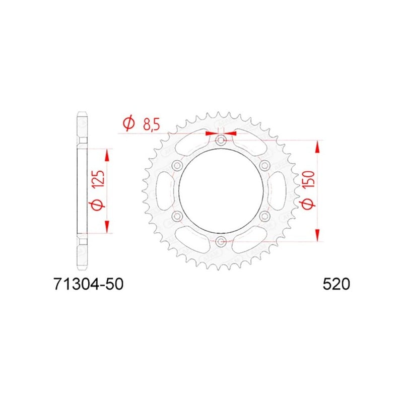71304:50 Ktm LC4 EGS 4T 1994+ AFAM
