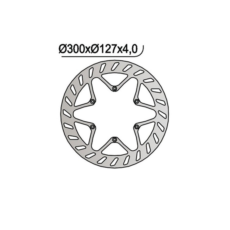 1043 DISCO DE FRENO DELANTERO DX-SX Ktm Adventure S 2002+ NG