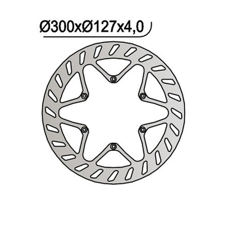 1043 DISQUE DE FREIN AVANT DX-SX Ktm Adventure S 2002+ NG