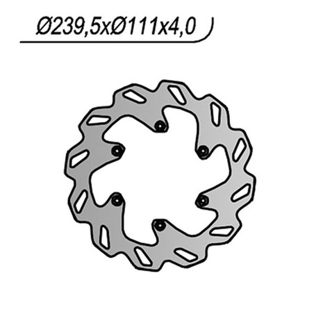 1172X DISQUE DE FREIN ARRIERE Ktm Adventure S 2002+ NG