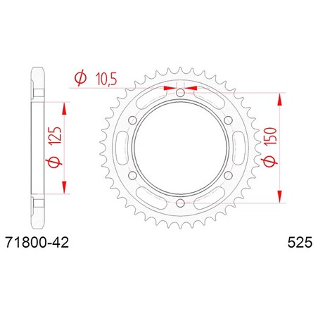 71800:42 Ktm Adventure R 2009+ AFAM