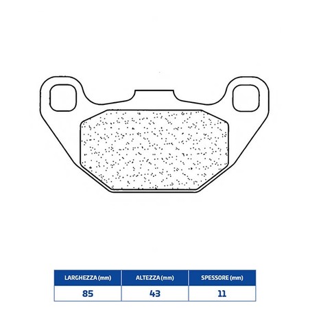 3068SC PLAQUETTE DE FREIN ARRIERE 3068SC Kymco MXER 2002+ CL BRAKES