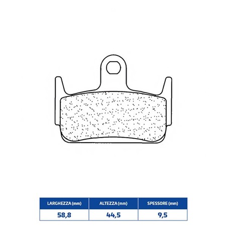 3041MSC PLAQUETTE DE FREIN ARRIERE 3041MSC Kymco Sniper DD 1994+ CL BRAKES