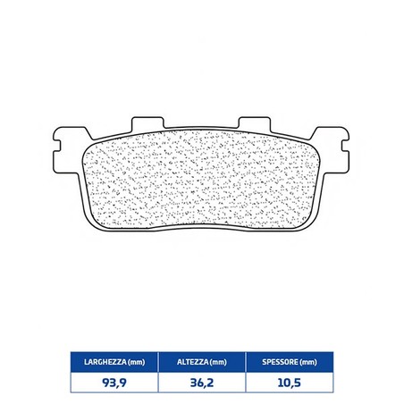 3089MSC PLAQUETTE DE FREIN ARRIERE 3089MSC Kymco DTX 360 E5 2021+ CL BRAKES