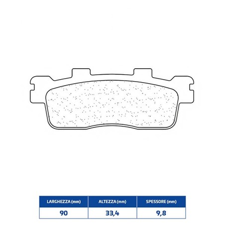 3094MSC FRONT BRAKE PAD 3094MSC Kymco Agility I NN R16 ABS 2023+ CL BRAKES