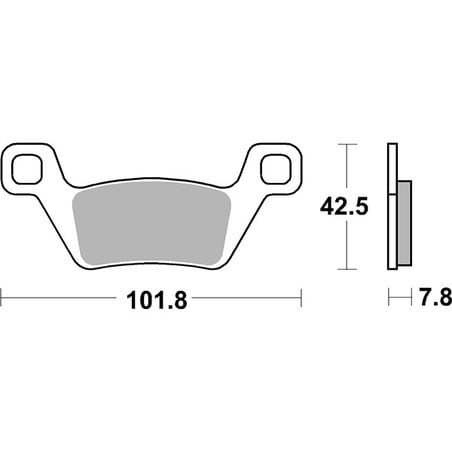 945RSI KLOCKI HAMULCOWE PRZEDNIE PRAWE-LEWE 945RSI Kymco MXU DX 2011+ SBS