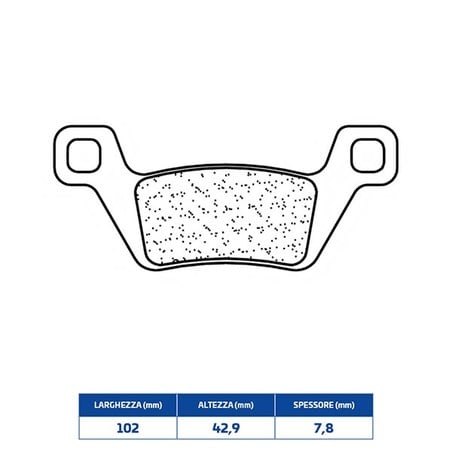 1238ATV1 PLAQUETTE DE FREIN ARRIERE 1238ATV1 Kymco MXU 4X4 2013+ CL BRAKES