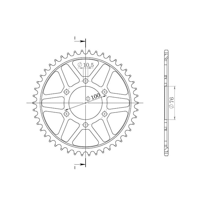 541480338 Marchesini 6 Fori 2000+ SGR - SPROCKETS