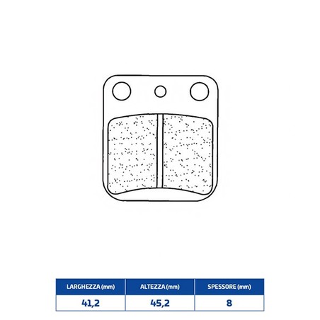 2408RX3 PASTIGLIA FRENO POST. 2408RX3 Mash Cafe Racer IE CBS E4 2021+ CL BRAKES