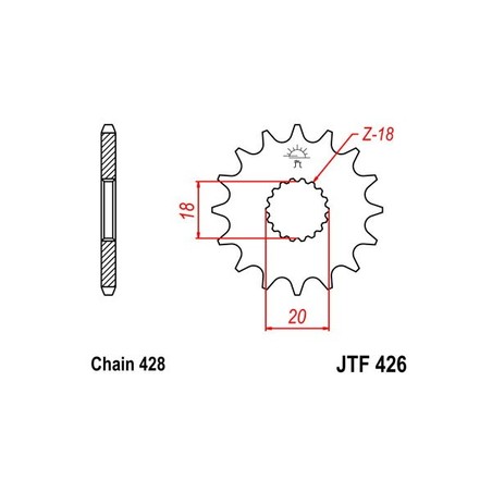 542220014 Mash Scrambler 2016+ SGR - SPROCKETS