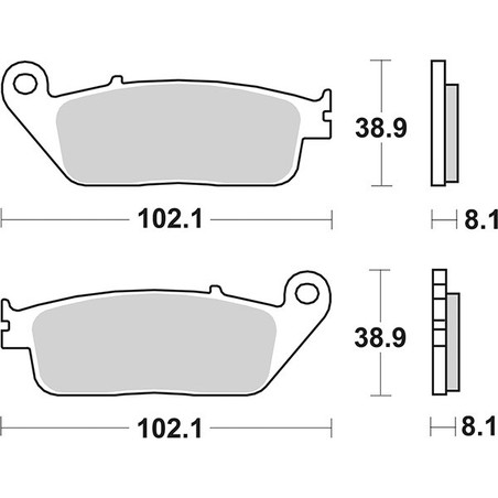 627RST PLAQUETTE DE FREIN AVANT 627RST Mash Five Hundred IE ABS 2020+ SBS