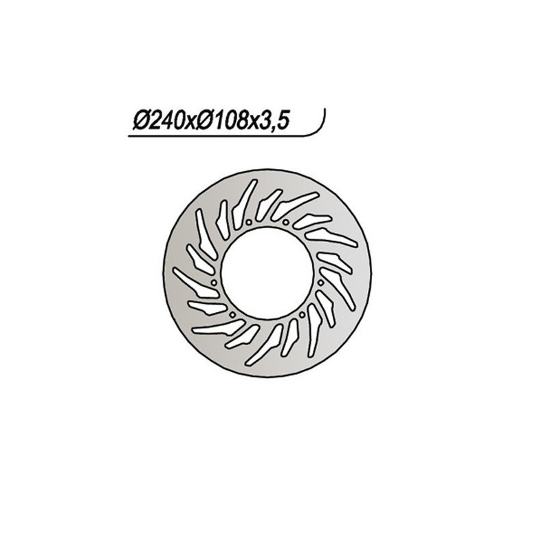 837 FRONT BRAKE DISC Mbk X Limit 1997+ NG