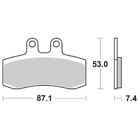 681HF PASTIGLIA FRENO ANT. DX-SX 681HF Mbp M 502 N 2023+ SBS