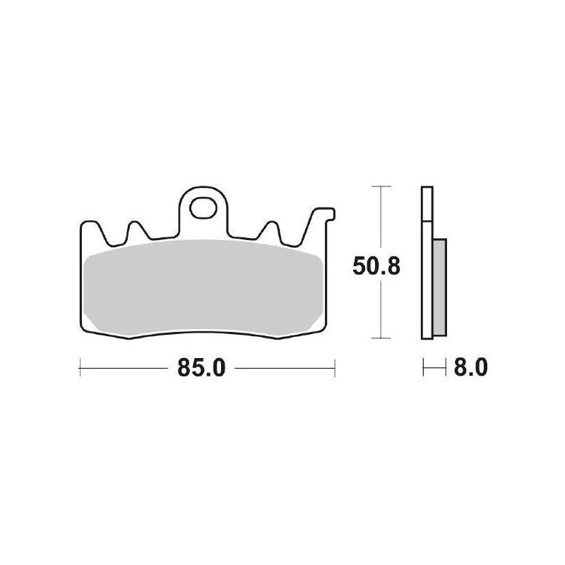 900HS KLOCKI HAMULCOWE PRZEDNIE PRAWE-LEWE 900HS Moto Guzzi V85 TT Strada E5+ 2024+ SBS
