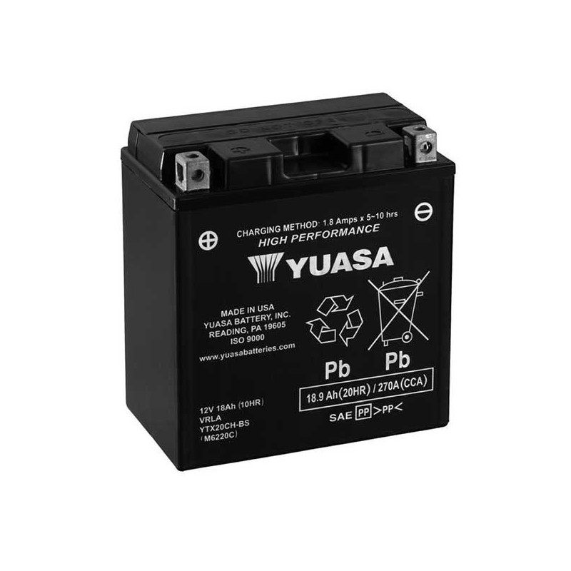 YTX20CH-BS DRUMS Moto Guzzi Breva ABS 2008+ YUASA