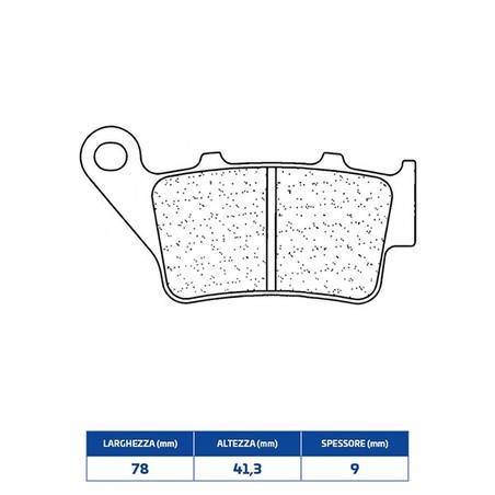 2353S4 REAR BRAKE PAD 2353S4 Moto Morini Calibro 2024+ CL BRAKES
