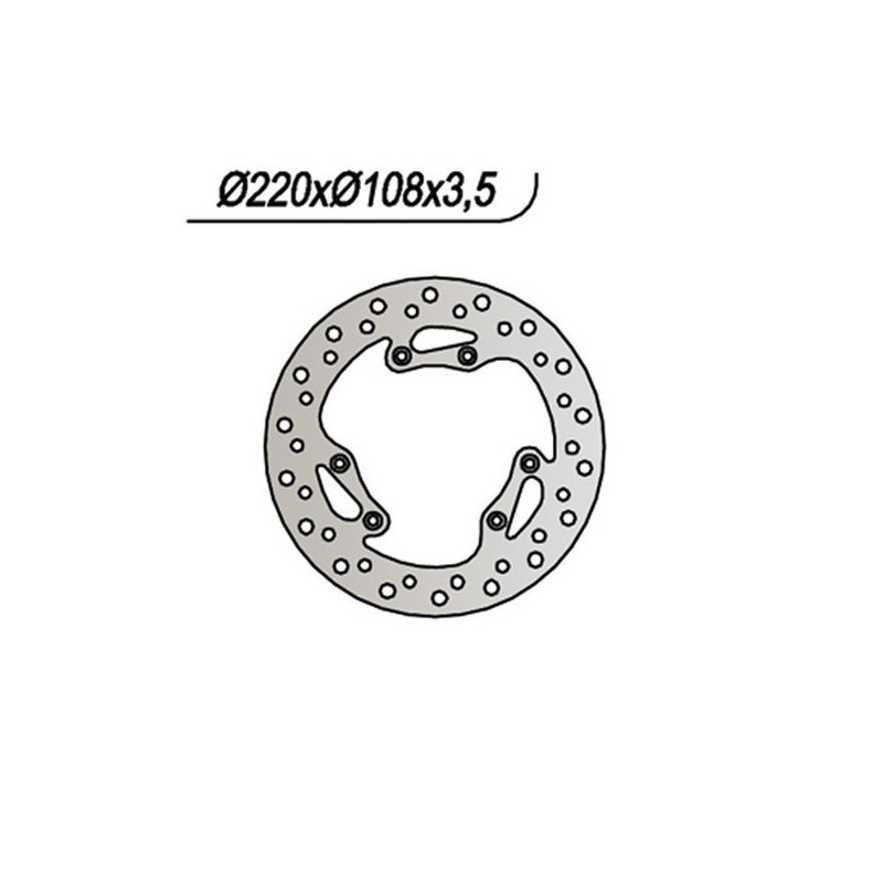 080 TARCZA HAMULCOWA PRZEDNIA Motor Hispania Furia 1997+ NG