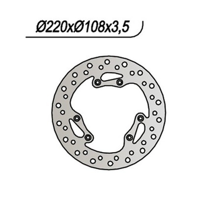 080 DISQUE DE FREIN AVANT Motor Hispania Furia 1997+ NG