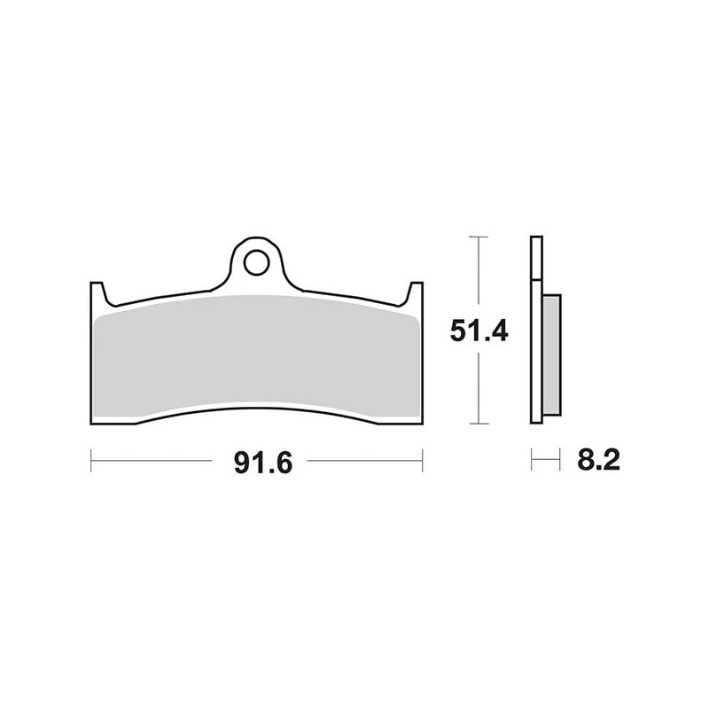 676RST FRONT BRAKE PAD DX-SX 676RST Mv Agusta F4 1999+ SBS