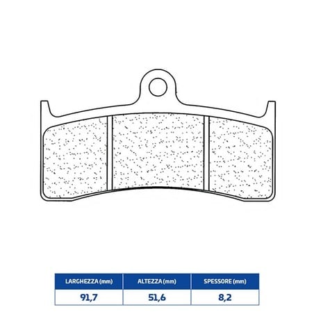 2899XBK5 PLAQUETTE DE FREIN AVANT DX-SX 2899XBK5 Mv Agusta F4 1999+ CL BRAKES