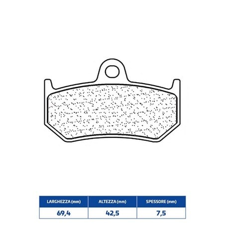 1203RX3 PASTILLA DE FRENO TRASERO 1203RX3 Mv Agusta F4 1999+ CL BRAKES