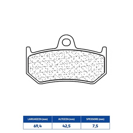 1203RX3 PLAQUETTE DE FREIN ARRIERE 1203RX3 Mv Agusta F4 1999+ CL BRAKES