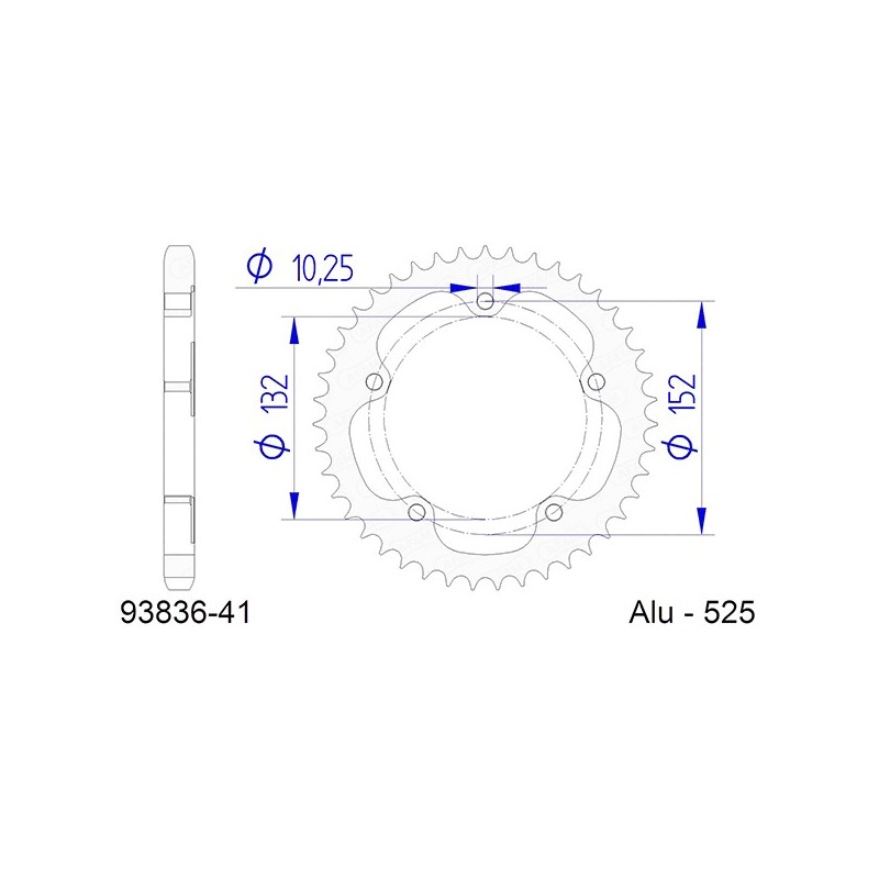 93836:41 CORONA AFAM S AL P525-D41 Mv Agusta F4 RR 2013+ AFAM