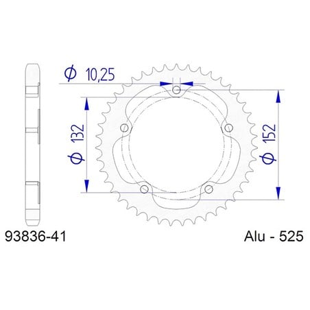 93836:41 CORONA AFAM S AL P525-D41 Mv Agusta Brutale 2013+ AFAM