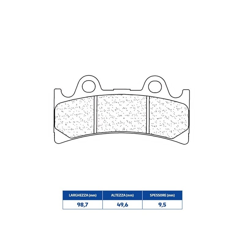 2254XBK5 PASTIGLIA FRENO 2254XBK5 Performance Machine 112 X 6 RSB 2000+ CL BRAKES