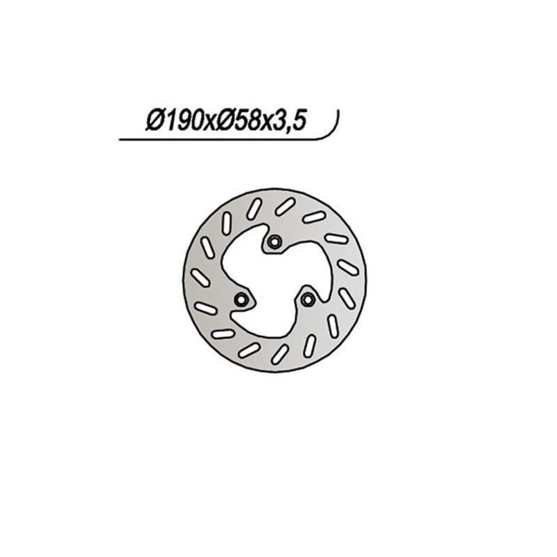 007 REAR BRAKE DISC Peugeot Looxor 2001+ NG