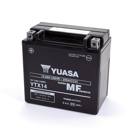YTX14-BS(WC) BATTERIA Piaggio Vespa GTS E5+ 2025+ YUASA
