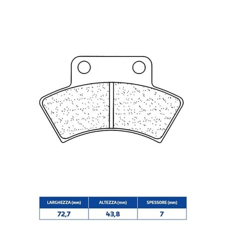 2924X59 PLAQUETTE DE FREIN ARRIERE 2924X59 Polaris 4X4 1994+ CL BRAKES