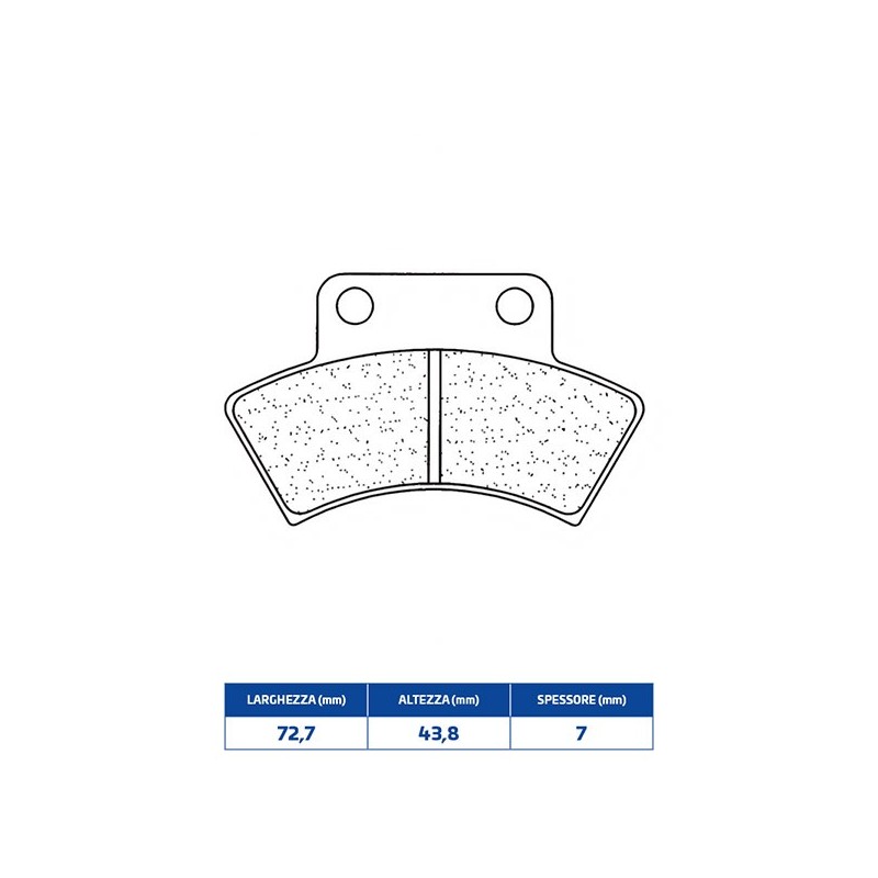 2924X59 PLAQUETTE DE FREIN ARRIERE 2924X59 Polaris Big Boss 6X6 1998+ CL BRAKES