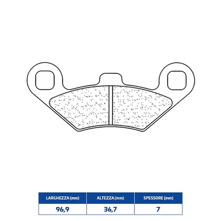 2927X59 FRONT BRAKE PAD DX-SX 2927X59 Polaris X2 EFI 2007+ CL BRAKES