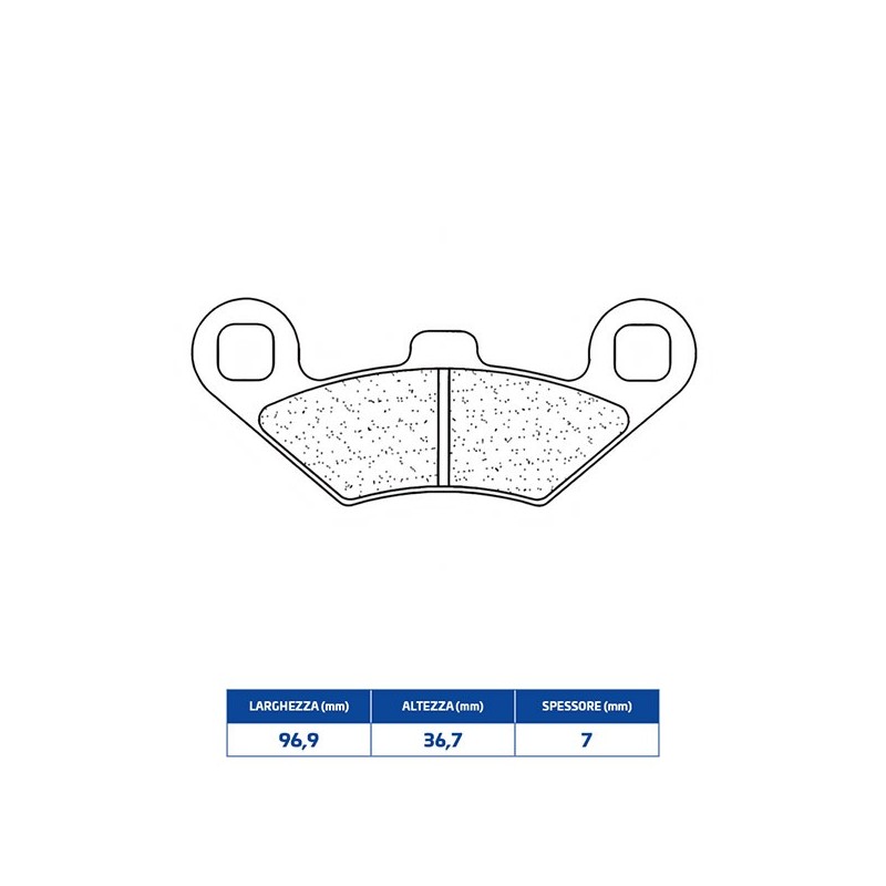 2927X59 PLAQUETTE DE FREIN AVANT DX-SX 2927X59 Polaris Ranger RZR EFI 2008+ CL BRAKES