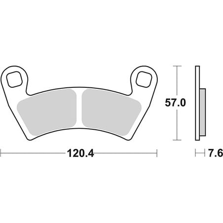 897PSI PLAQUETTE DE FREIN AVANT 897PSI Polaris Ranger XP 2012+ SBS