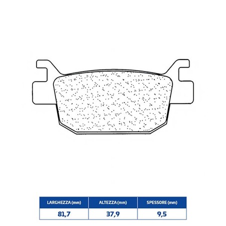 3083MSC PLAQUETTE DE FREIN ARRIERE 3083MSC Qjmotor SRK 2023+ CL BRAKES
