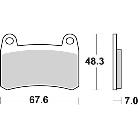 933HS VORDERER BREMSBELAG DX-SX 933HS Qjmotor SRK R 2023+ SBS