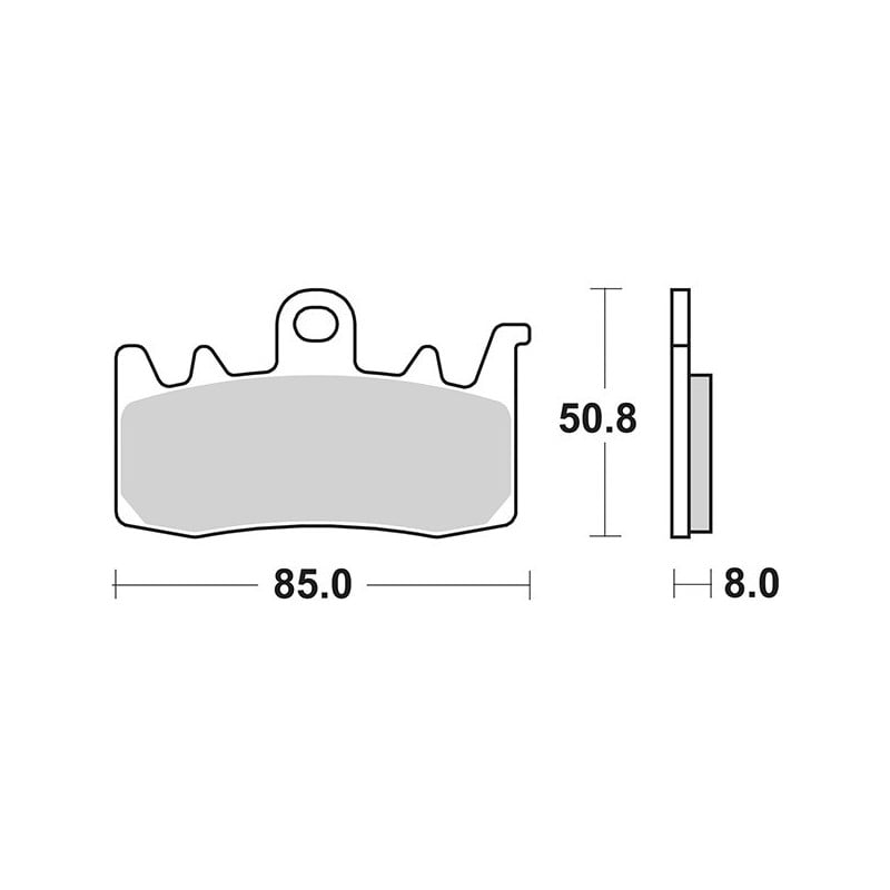 900DC PLAQUETTE DE FREIN AVANT DX-SX 900DC Qjmotor SRT S 2023+ SBS