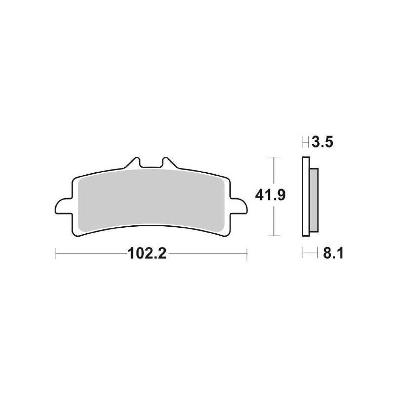 841DC KLOCKI HAMULCOWE PRZEDNIE PRAWE-LEWE 841DC Qjmotor SRK RR 2024+ SBS