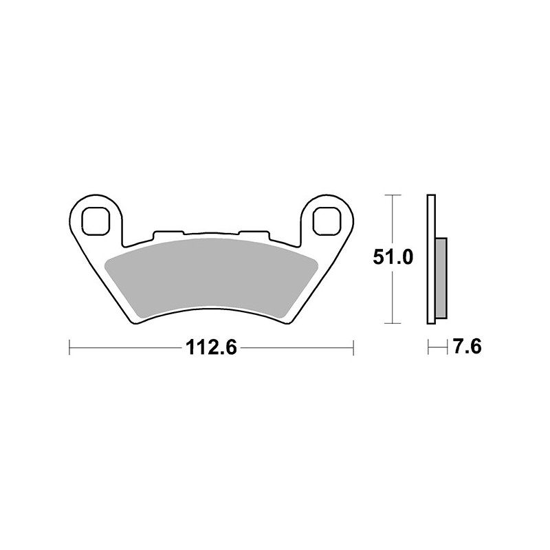 6569445 PASTILLA DE FRENO DELANTERO DERECHO-IZQUIERDO Rbs Cars Adventure 2015+ SBS