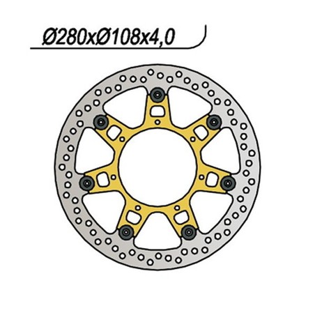 024 VORDERE BREMSSCHEIBE Rieju RS 2 Matrix 2003+ NG
