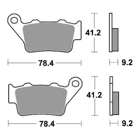 675RQ PASTILLA DE FRENO TRASERO 675RQ Royal Enfield G5 2017+ SBS