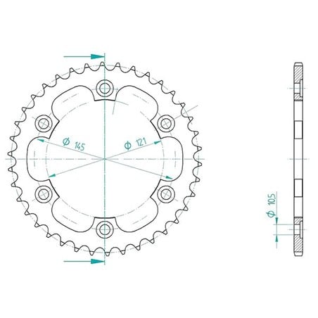 50-35065-38 Royal Enfield Classic Pegasus E4 2018+ SGR - GENERICO